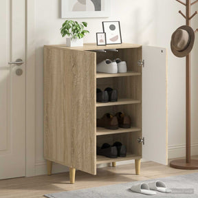 Vidaxl schoenenkast delft 59,5 x 39,5 x 90 cm bewerkt hout