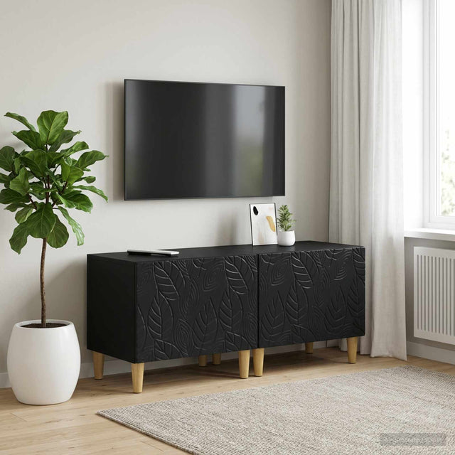 Vidaxl tv-meubel zwart bewerkt hout
