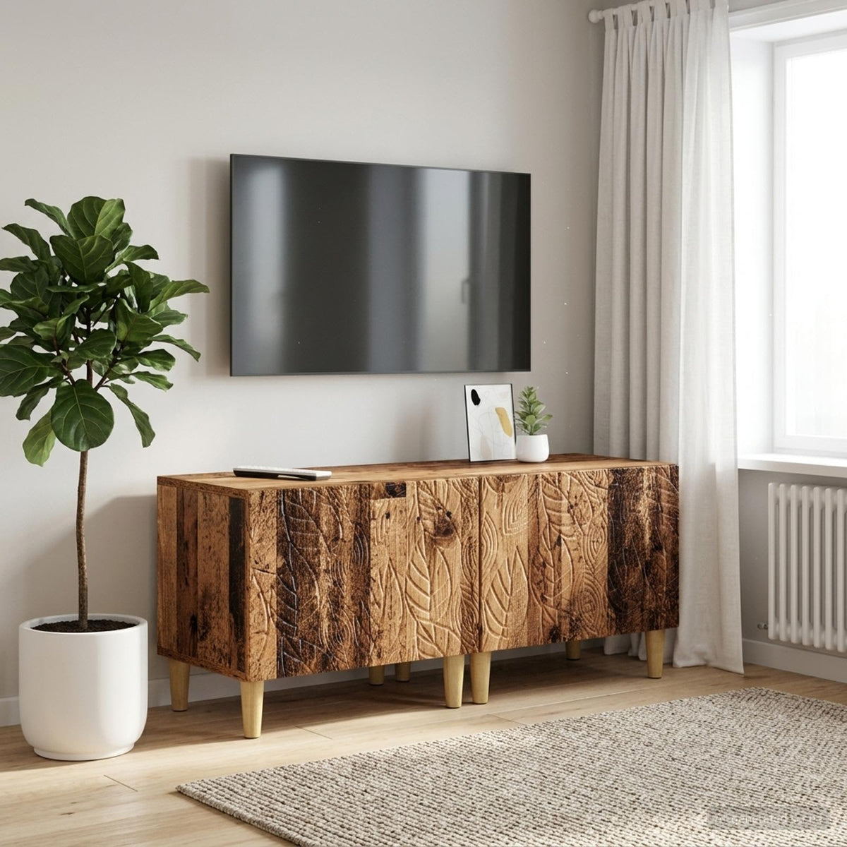Vidaxl tv-meubel oud hout bewerkt hout