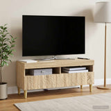 Vidaxl led tv-meubel sonoma eiken bewerkt hout
