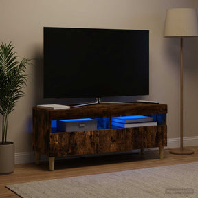 Vidaxl led tv-meubel gerookt eiken bewerkt hout