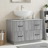 Vidaxl badkamer wastafelkast hoorn grijs sonoma 82 x 41 x 56 cm
