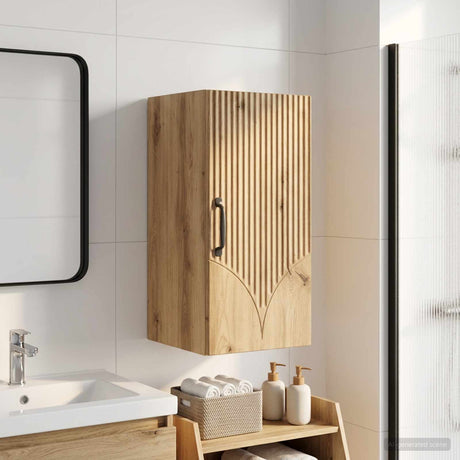 Vidaxl badkamer wandkast hoorn artisanaal eiken 30 x 31 x 59 cm