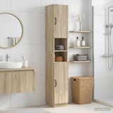 Vidaxl badkamerkast met open plank hoorn sonoma eiken 30 x 31 x 187 cm
