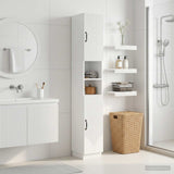 Vidaxl badkamerkast met open plank hoorn hoogglans wit