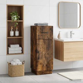 Vidaxl badkamer opbergkast hoorn gerookt eiken 30 x 31 x 77 cm