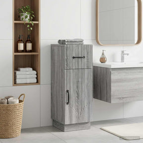 Vidaxl badkamer opbergkast hoorn grijs sonoma 30 x 31 x 77 cm