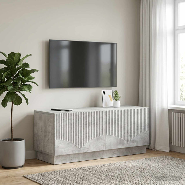 Vidaxl tv-meubel betongrijs bewerkt hout