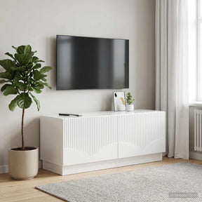 Vidaxl tv-meubel hoogglans wit bewerkt hout