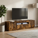 Vidaxl led tv-meubel gerookt eiken bewerkt hout