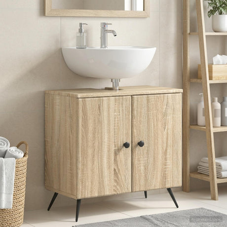 Vidaxl badkamer wastafelkast breda sonoma eiken 59,5 x 31,5 x 59 cm