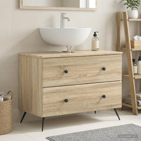 Vidaxl badkamer wastafelkast breda sonoma eiken 82 x 41 x 59 cm