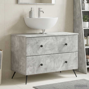 Vidaxl badkamer wastafelkast breda betongrijs 82 x 41 x 59 cm