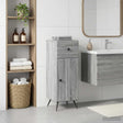 Vidaxl badkamer opbergkast breda grijs sonoma 30 x 31 x 80 cm