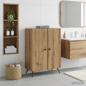 Vidaxl badkamer opbergkast breda artisanaal eiken 59,5 x 31 x 80 cm