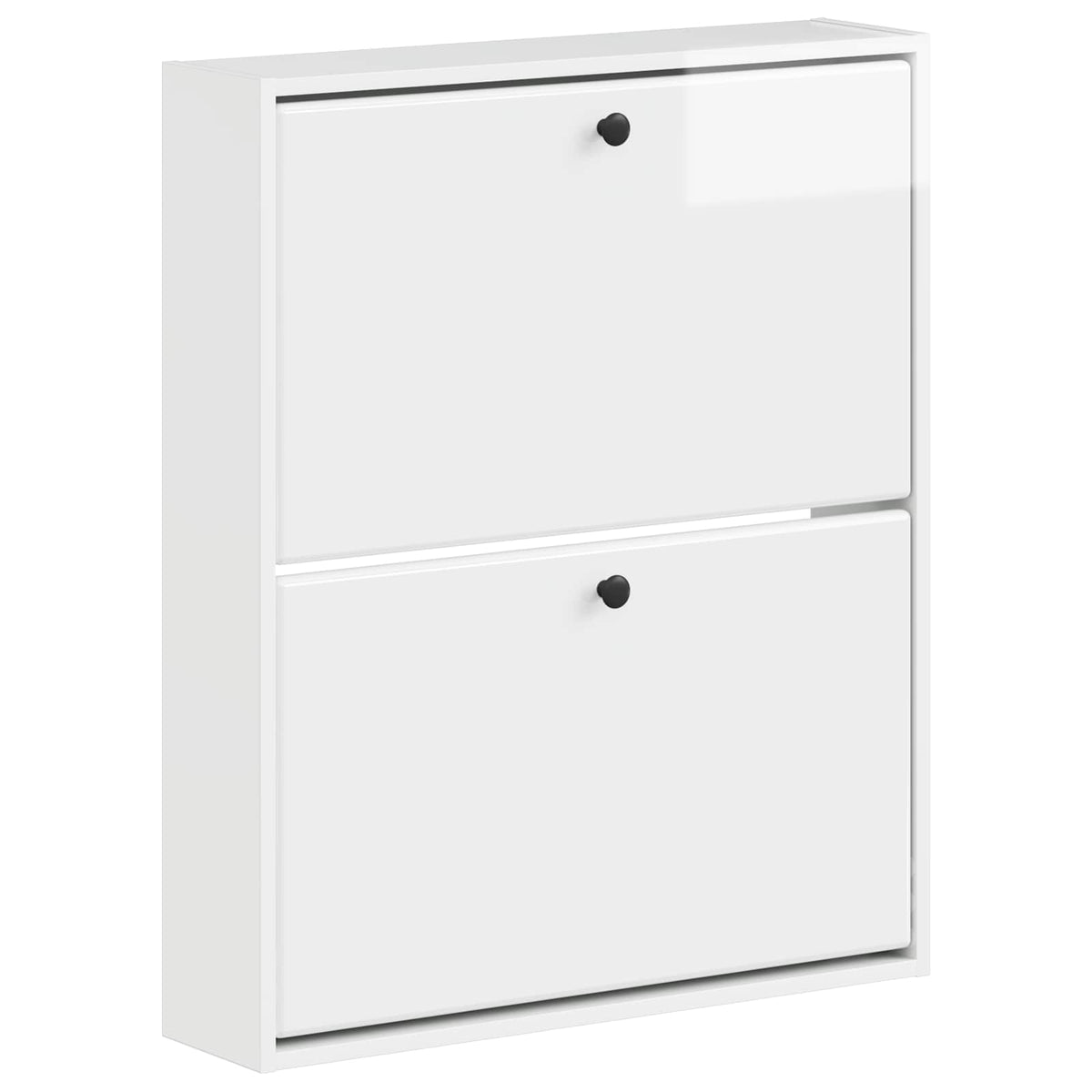 Vidaxl wandgemonteerde schoenkast breda 71 x 17 x 86 cm bewerkt hout