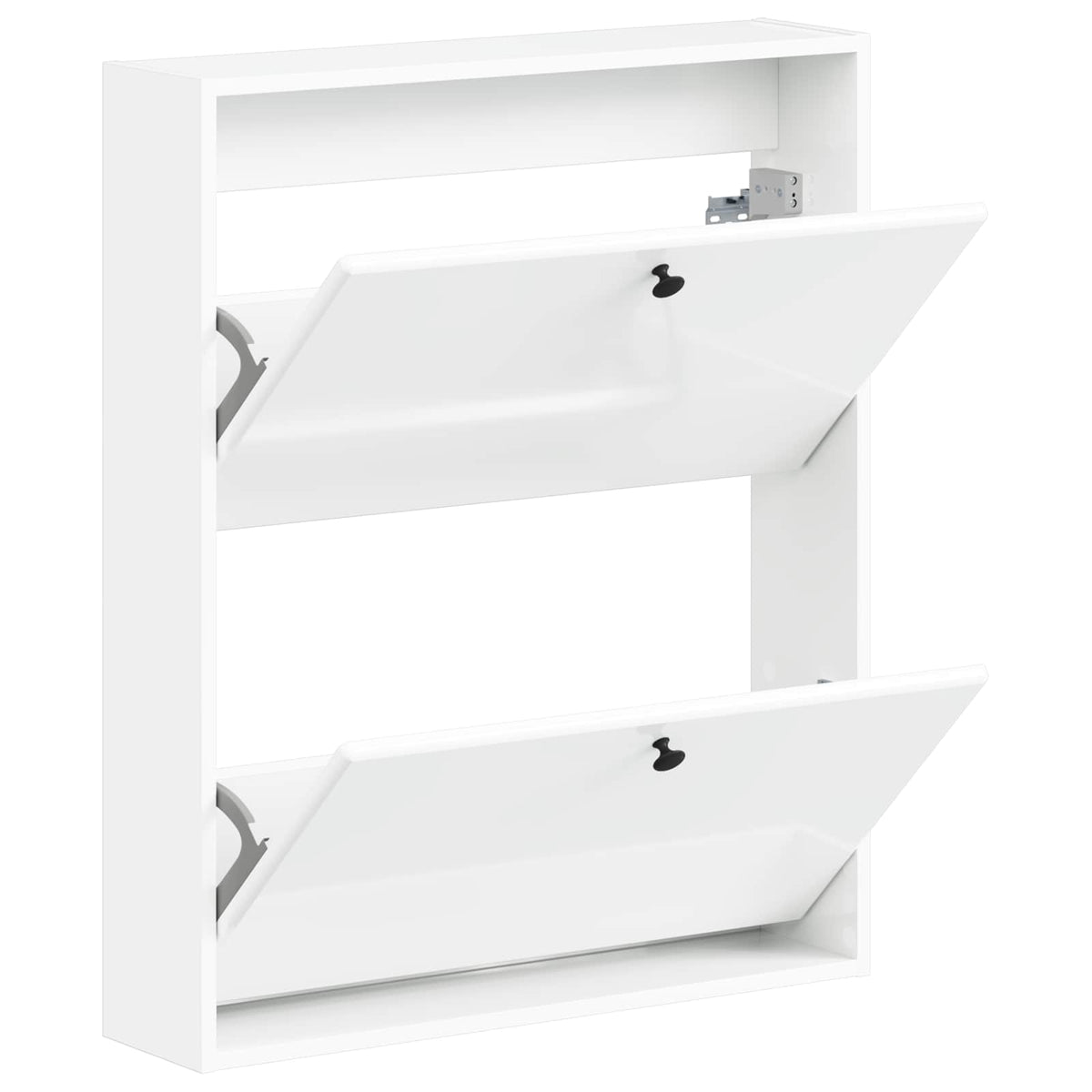 Vidaxl wandgemonteerde schoenkast breda 71 x 17 x 86 cm bewerkt hout