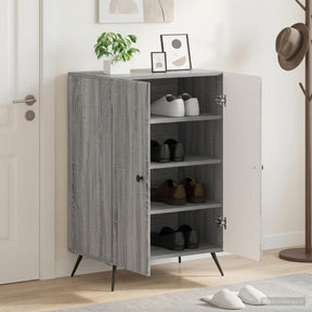 Vidaxl schoenenkast breda 59,5 x 39,5 x 90 cm bewerkt hout