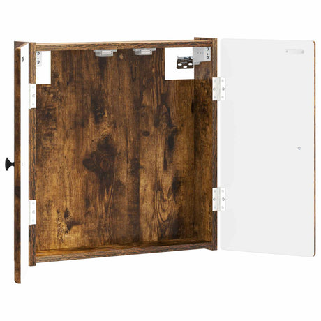 Vidaxl dartbord kabinet breda gerookt eiken 52,5 x 10,5 x 53,5 cm