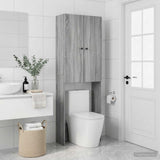 Vidaxl toiletkast breda grijs sonoma 66 x 25,5 x 190 cm bewerkt hout