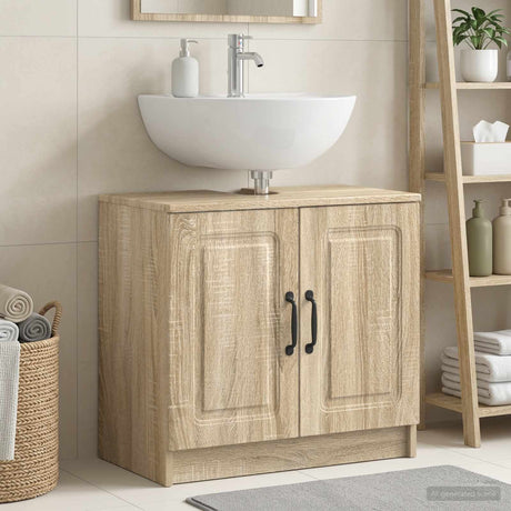 Vidaxl badkamer wastafelkast utrecht sonoma eiken 59,5 x 31,5 x 59 cm