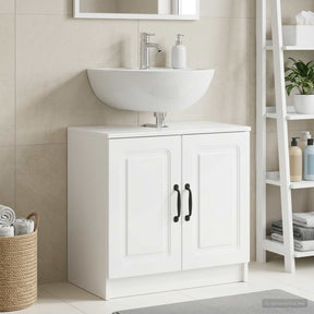 Vidaxl badkamer wastafelkast utrecht hoogglans wit 59,5 x 31,5 x 59 cm