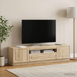Vidaxl led tv-meubel sonoma eiken bewerkt hout