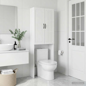 Vidaxl toiletkast utrecht hoogglans wit 66 x 25,5 x 190 cm