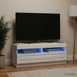 Vidaxl led tv-meubel wit bewerkt hout