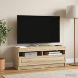 Vidaxl led tv-meubel sonoma eiken bewerkt hout