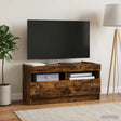 Vidaxl led tv-meubel gerookt eiken bewerkt hout