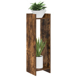 Vidaxl plantenstandaard 2 st gerookt eiken 30 x 30 x 100 cm
