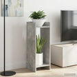 Vidaxl plantenstandaard 2 st betongrijs 30 x 30 x 80 cm bewerkt hout