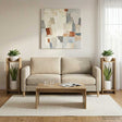 Vidaxl plantenstandaard 2 st artisanaal eiken 30 x 30 x 80 cm