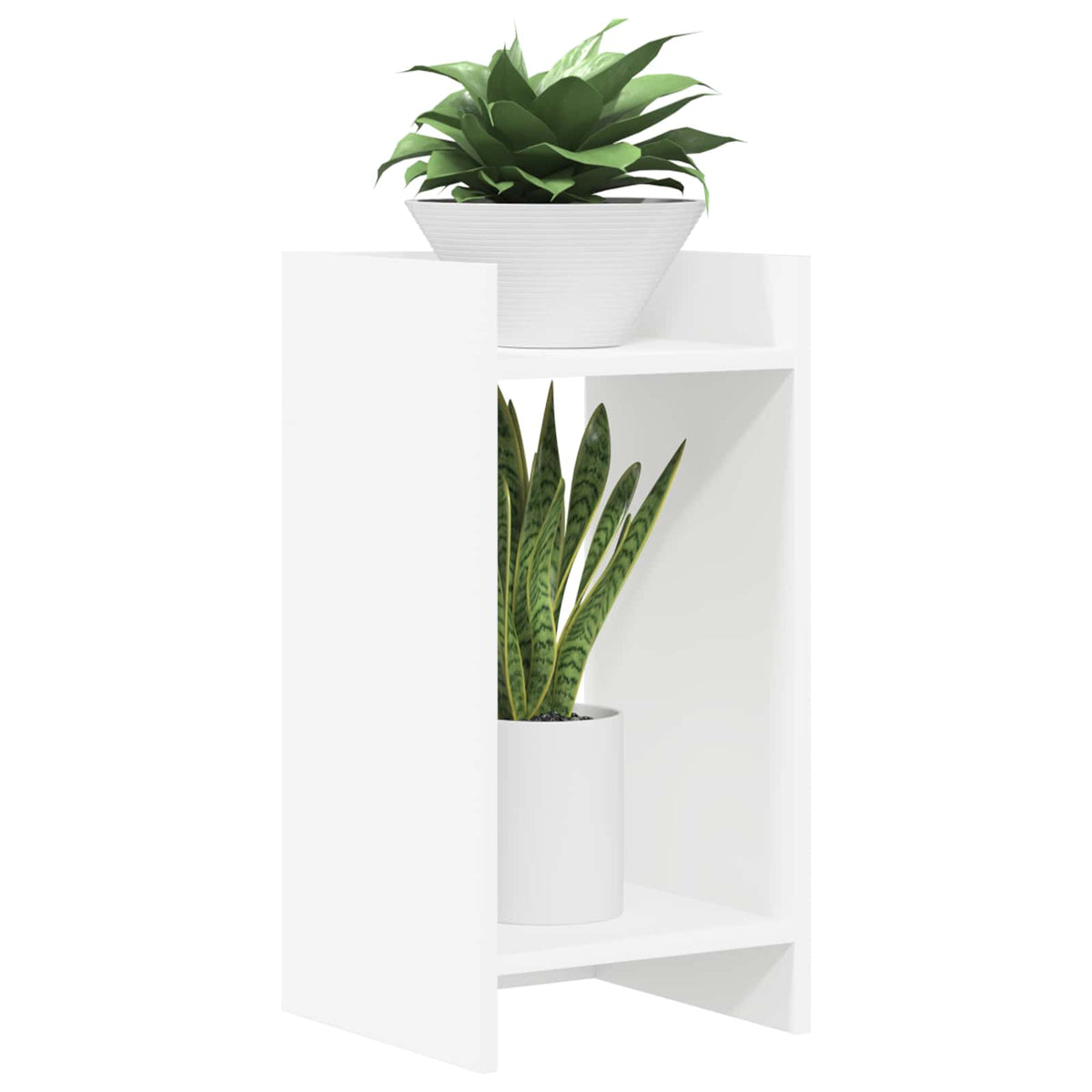 Vidaxl plantenstandaard wit 30 x 30 x 60 cm bewerkt hout
