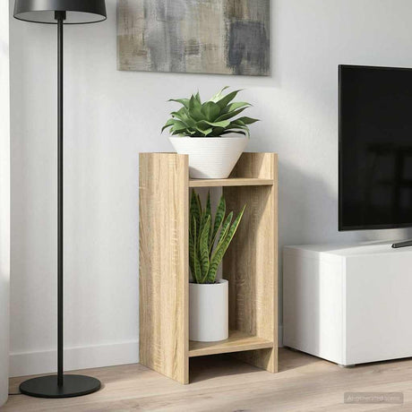 Vidaxl plantenstandaard sonoma eiken 30 x 30 x 60 cm bewerkt hout