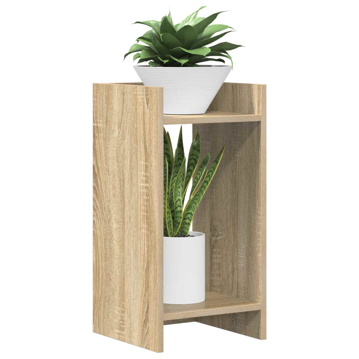 Vidaxl plantenstandaard 2 st sonoma eiken 30 x 30 x 60 cm bewerkt hout