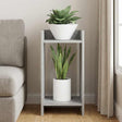 Vidaxl plantenstandaard betongrijs 30 x 30 x 60 cm bewerkt hout