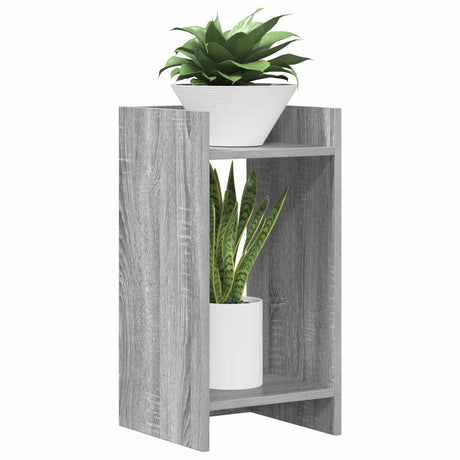 Vidaxl plantenstandaard grijs sonoma 30 x 30 x 60 cm bewerkt hout