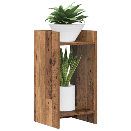 Vidaxl plantenstandaard 2 st oud hout 30 x 30 x 60 cm bewerkt hout