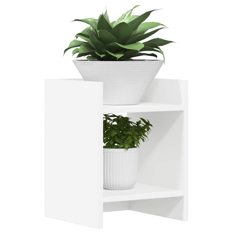Vidaxl plantenstandaard wit 30 x 30 x 40 cm bewerkt hout