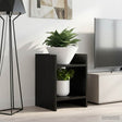 Vidaxl plantenstandaard 2 st zwart eiken 30 x 30 x 40 cm bewerkt hout