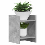 Vidaxl plantenstandaard betongrijs 30 x 30 x 40 cm bewerkt hout