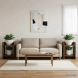 Vidaxl plantenstandaard 2 st gerookt eiken 30 x 30 x 40 cm