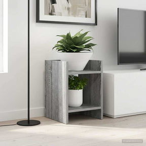 Vidaxl plantenstandaard grijs sonoma 30 x 30 x 40 cm bewerkt hout