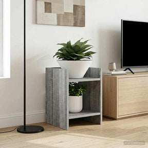 Vidaxl plantenstandaard 2 st grijs sonoma 30 x 30 x 40 cm bewerkt hout