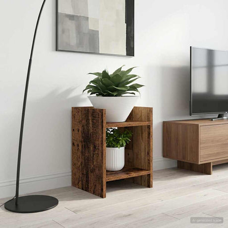 Vidaxl plantenstandaard oud hout 30 x 30 x 40 cm bewerkt hout