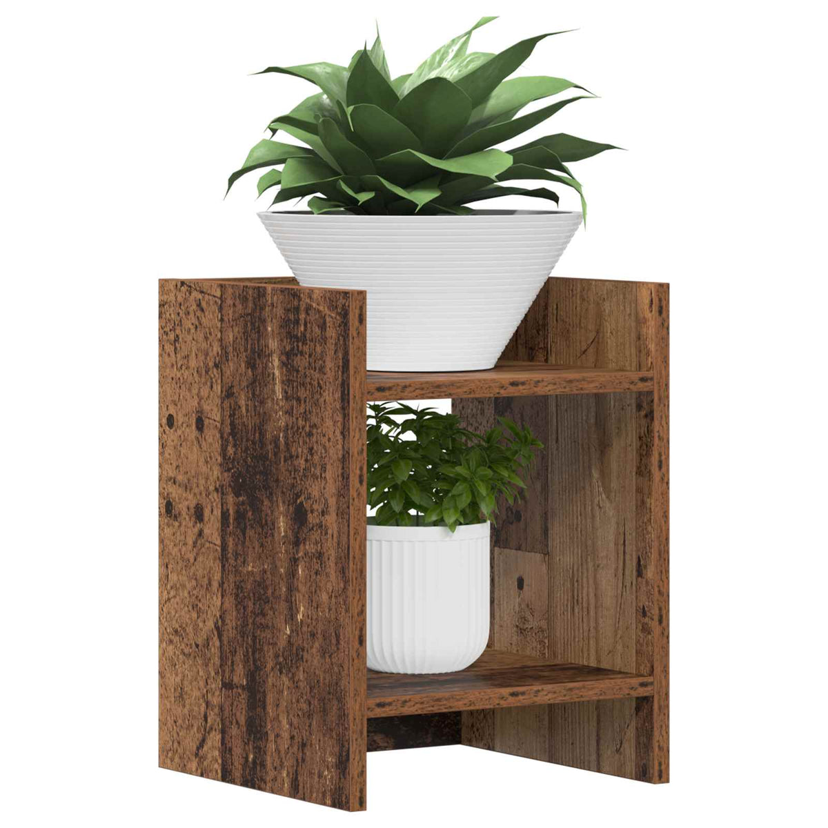 Vidaxl plantenstandaard oud hout 30 x 30 x 40 cm bewerkt hout