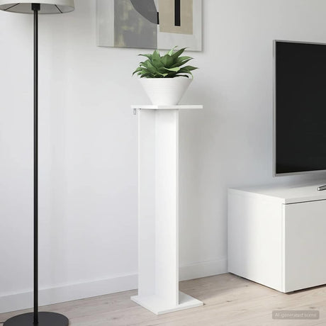 Vidaxl plantenstandaard wit 25 x 25,5 x 100,5 cm bewerkt hout