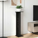 Vidaxl plantenstandaard 2 st zwart eiken 25 x 25,5 x 100,5 cm